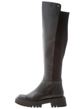 MICHAEL KORS scarpe donna Stivale sopra al ginocchio Asher pelle tessuto nero