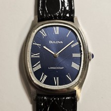 Orologio Bulova Longchamp 7964 Vintage Manuale 30x34mm Calibro 10CK Funziona