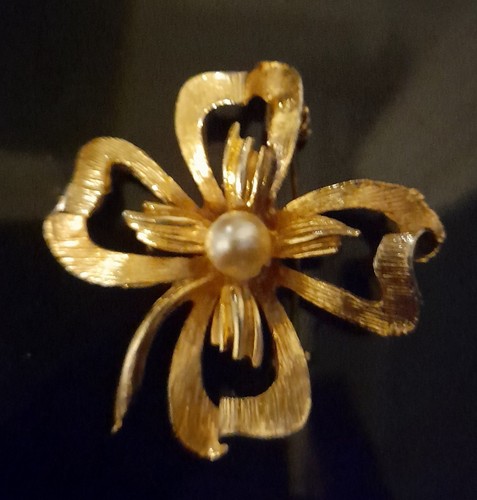Spilla floreale vintage anni - spilla,