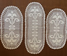 tris centri uncinetto ovale