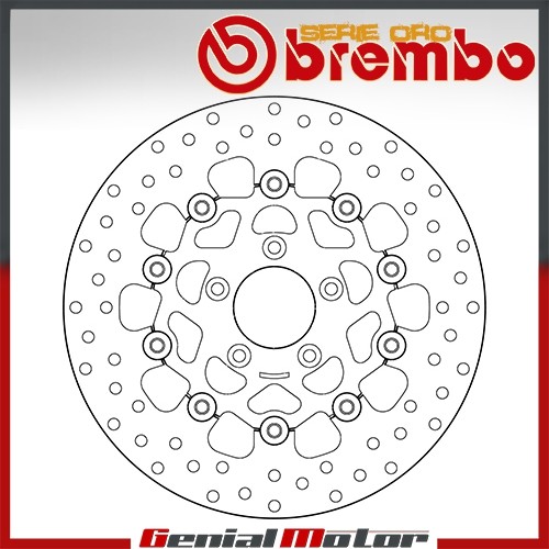 Disco freno flot brembo ant - flot,
