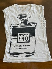 HAPPINESS +++ T SHIRT+++TG S++ORIGINALE 100%++BIANCO +++STREET WEAR++