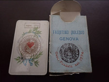 mazzo carte da gioco Faustino Solesio - Genova Patience ancora sigillate, 1951