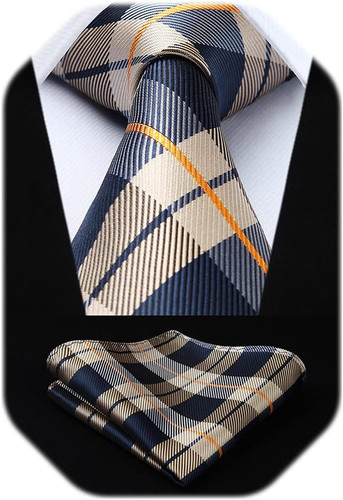 Hisdern cravatte uomo marrone - hisdern,