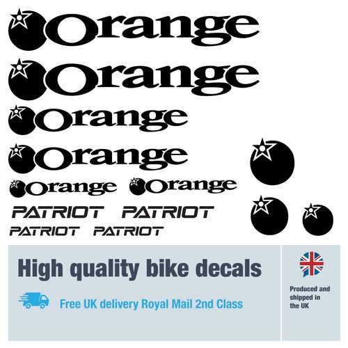 Decalcomanie bici orange - decalcomanie,
