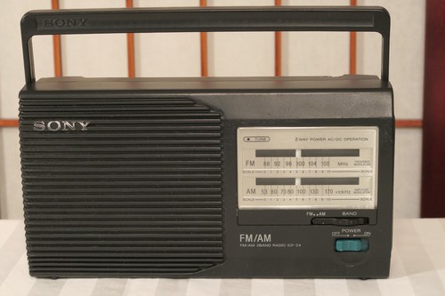 Vintage sony icf - icf-24, fm