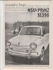Original 1959 NSU Prinz Magazine Ad "Wunder-Buy!"