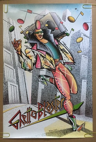 Ghetto blaster poster - ghetto,