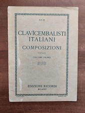 VITALI - CLAVICEMBALISTI ITALIANI COMPOSIZIONI - VOLUME PRIMO EDIZIONE RICORDI