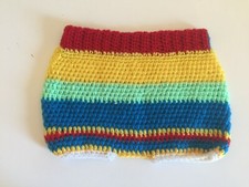 pantaloncino bimbo/a in lana, fatto all'uncinetto, 0-12 mesi colorato