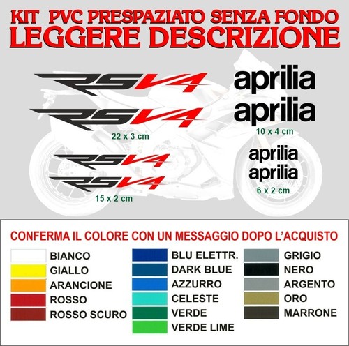 Adesivi aprilia rsv4 factory - adesivi,