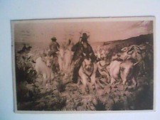 BUTTERI NELLA CAMPAGNA ROMANA PITTURA GIOVANNI FATTORI  1924 LAZIO ROMA