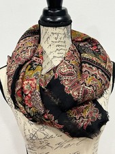 Sciarpa seta lana Metropolitan Museum of Art floreale Italia usata in ottime condizioni