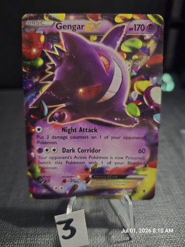 Carta pokémon gengar tcg - pokémon,