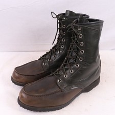 Stivali in pelle MASON marrone oliva US 9,5 D made in USA stringati vintage
