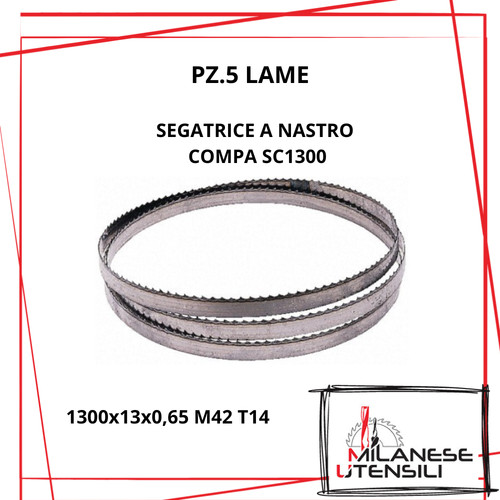 Lame sega nastro metalli - pz.5,
