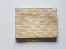 Honda CBX 550 F - CBX 550 F II 1982 manuale uso manutenzione libretto originale