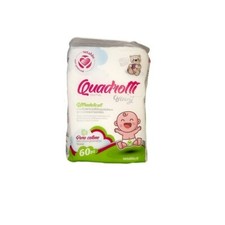 SetaBlu quadrotti in Puro Cotone per Neonati Offerta 4 confezioni da 60Pz (4x60)
