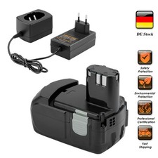 Batteria/caricabatterie litio 14,4 V 3500 mAh per Hitachi BCL1415 BCL1430 326824 327729