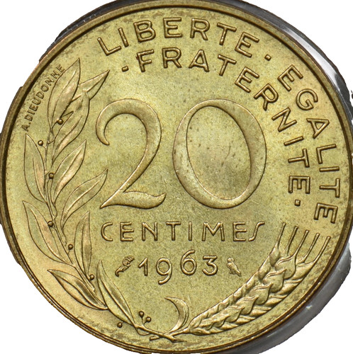 Moneta centimes 1963 - moneta,