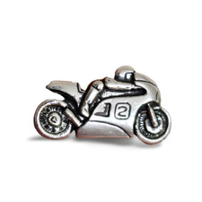 Spilla in peltro per moto da