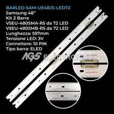 KIT 2 BARRE STRIP LED TV SAMSUNG N96-34772A , BN96-34773A ,UE48JS8000TXXU
