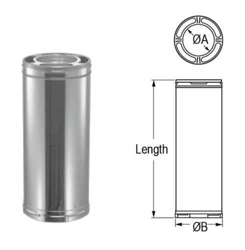 Duravent 8dp 36sscf diametro - duravent, 8dp-36sscf