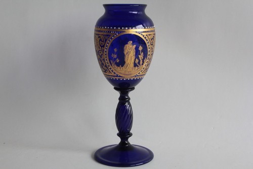 Murano vase verre émaillé - murano,