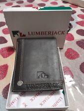 lumberjack portafogli uomo nuovo colore marrone 