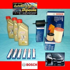 KIT TAGLIANDO CANDELE BOSCH SMART COUPE CABRIO 450 98-07 0.6 600 BENZINA CASTROL