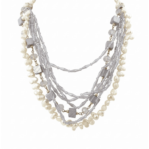 Collana multifilo ametista con - multifilo,