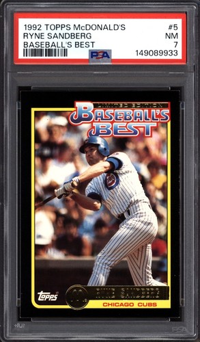1992 topps mcdonalds ryne - topps,