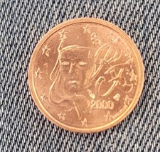 Moneta Da 2 Centesimi Del 2000 (Molto Rara)