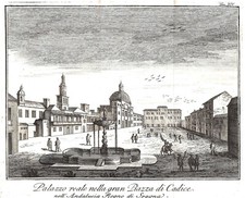 SPAGNA CADICE "Palazzo Reale nella gran Piazza di Cadice" T. Salmon 1739