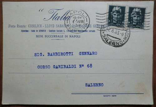 Italia regno cartolina postale - italia, regno.cartolina