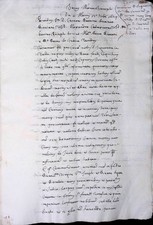 (H11) LOTTO DOCUMENTI MANOSCRITTI SEICENTESCHI LA VALLE BARONE DELLA MIRAGLIA