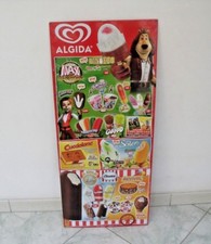 INSEGNA IN LATTA LISTINO PREZZI GELATI ALGIDA TABELLE INSEGNA PUBBLICITARIA 