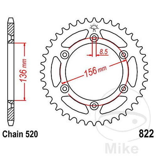 Sprockets corona piastra - a,
