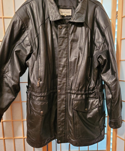 Cappotto giacca uomo pelle