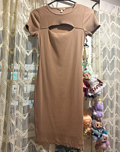 Abito midi guess beige - abito, a