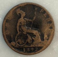 1892 Gran Bretagna un penny -