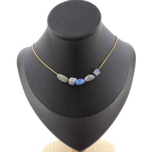 Collana perle lapislazzuli - collana,