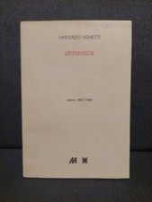 Vincenzo Agnetti Dimentica Catalogo Opere 1967-1980 Galleria Martano 1988