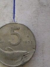 MONETA DA 5 LIRE DELFINO
