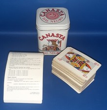 CANASTA DAL NEGRO 162 CARTE Completa Card Game Vintage Gioco Di Collezione