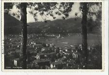 vecchia cartolina di como bianco e nero 1954