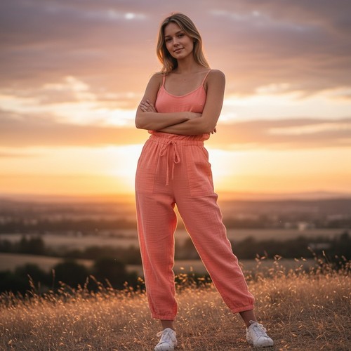 Tuta evereve rosa corallo - tuta,