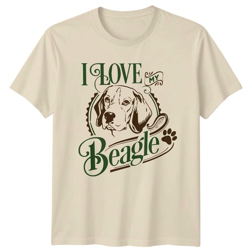 Shirt love beagle dog - t-shirt,