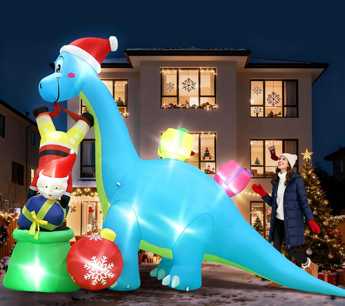 Babbo natale dinosauro - natale,