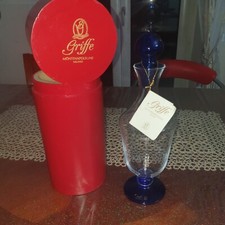 GRIFFE via Montelupone bottiglia vetro colorato,blu Con Tappo